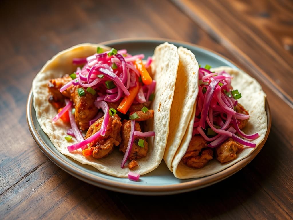 Korean BBQ Chicken Tacos