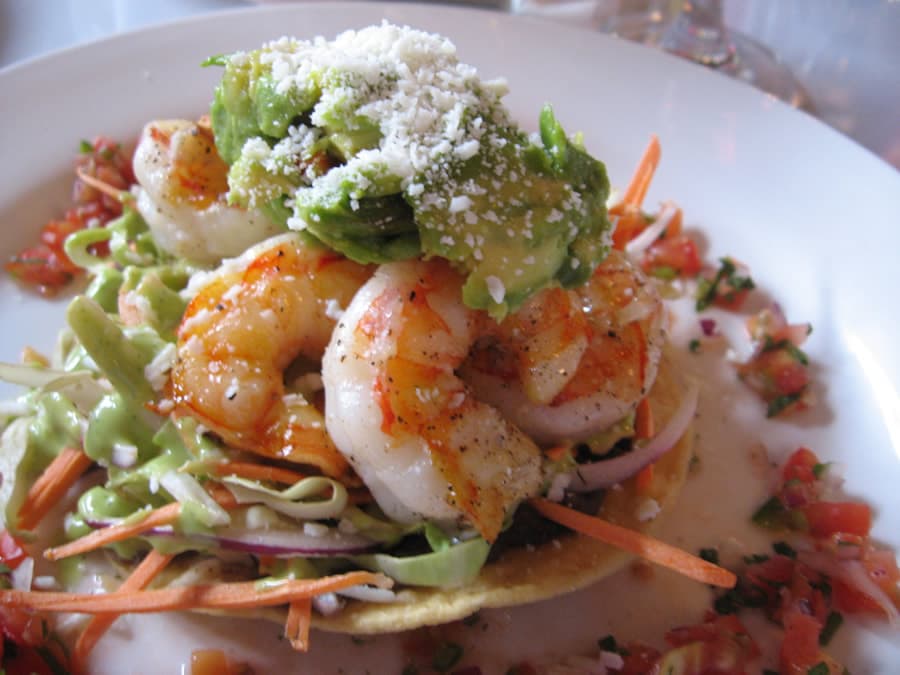 Shrimp Tostadas with Mango Salsa