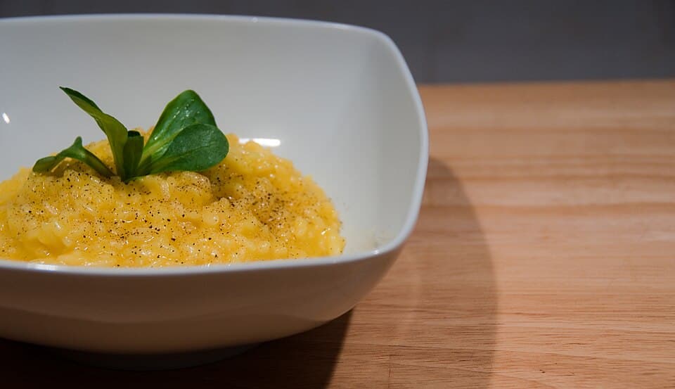 Saffron Risotto with Scallops