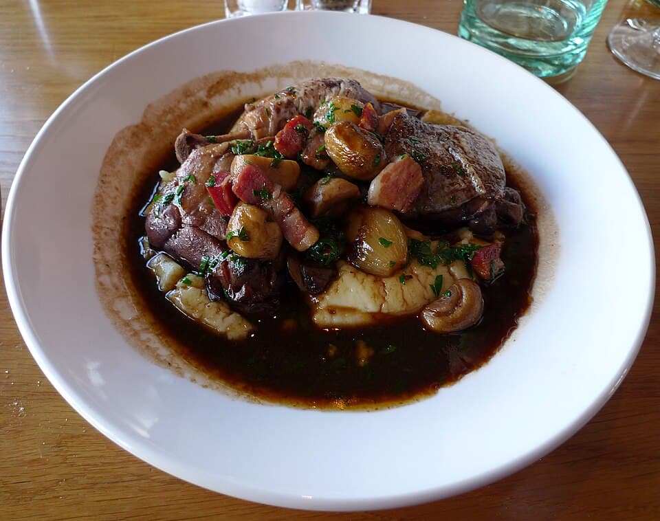 Coq au Vin with Mushrooms