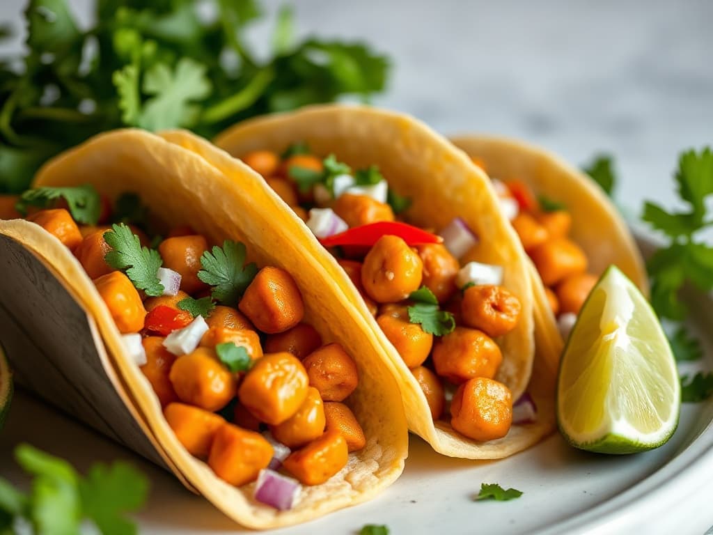 Chickpea Tikka Masala Tacos